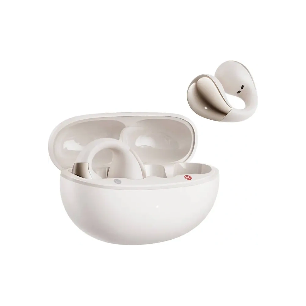 Bezprzewodowe słuchawki QCY Crossky Clip T33 Bluetooth 5.4 (białe)