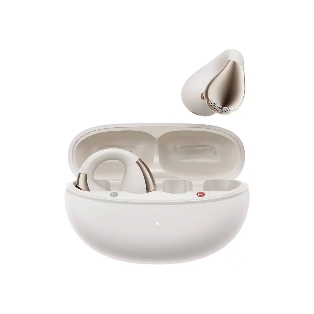 Bezprzewodowe słuchawki QCY Crossky Clip T33 Bluetooth 5.4 (białe)