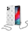 [OUTLET] Case Guess GUHCP12LKSPESI Apple iPhone 12 Pro Max silber/silver Hardcase Peony Chain Collection