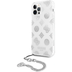 Kup [OUTLET] Etui Guess GUHCP12LKSPESI Apple iPhone 12 Pro Max srebrny/silver hardcase Peony Chain Collection - OT-809 - {ean13} - Sklep Home Screen