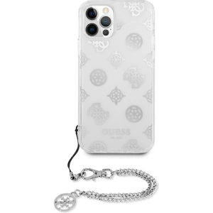 Kup [OUTLET] Etui Guess GUHCP12LKSPESI Apple iPhone 12 Pro Max srebrny/silver hardcase Peony Chain Collection - OT-809 - {ean13} - Sklep Home Screen