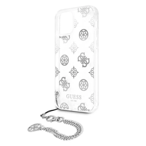 Kup [OUTLET] Tok Guess GUHCP12LKSPESI Apple iPhone 12 Pro Max ezüst/silver kemény tok Peony Chain Collection - OT-809 - {ean13} - Sklep Home Screen