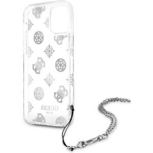 Kup [OUTLET] Etui Guess GUHCP12LKSPESI Apple iPhone 12 Pro Max srebrny/silver hardcase Peony Chain Collection - OT-809 - {ean13} - Sklep Home Screen