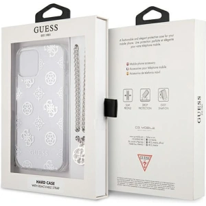 Kup [OUTLET] Etui Guess GUHCP12LKSPESI Apple iPhone 12 Pro Max srebrny/silver hardcase Peony Chain Collection - OT-809 - {ean13} - Sklep Home Screen