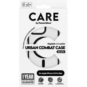 Kup [OUTLET] Etui CARE by PanzerGlass Urban Combat Case Apple iPhone 15 Pro Max MagSafe czarny/black - OT-811 - {ean13} - Sklep Home Screen