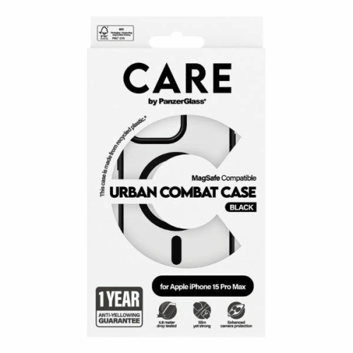 Kup [OUTLET] Etui CARE by PanzerGlass Urban Combat Case Apple iPhone 15 Pro Max MagSafe fekete/black - OT-811 - {ean13} - Sklep Home Screen