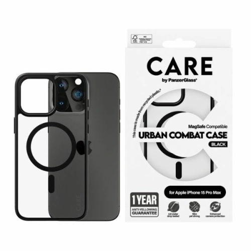 Kup [OUTLET] Etui CARE by PanzerGlass Urban Combat Case Apple iPhone 15 Pro Max MagSafe fekete/black - OT-811 - {ean13} - Sklep Home Screen
