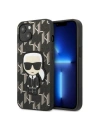 [OUTLET] Case Karl Lagerfeld KLHCP13MPMNIKBK Apple iPhone 13 hardcase black Monogram Ikonik Patch