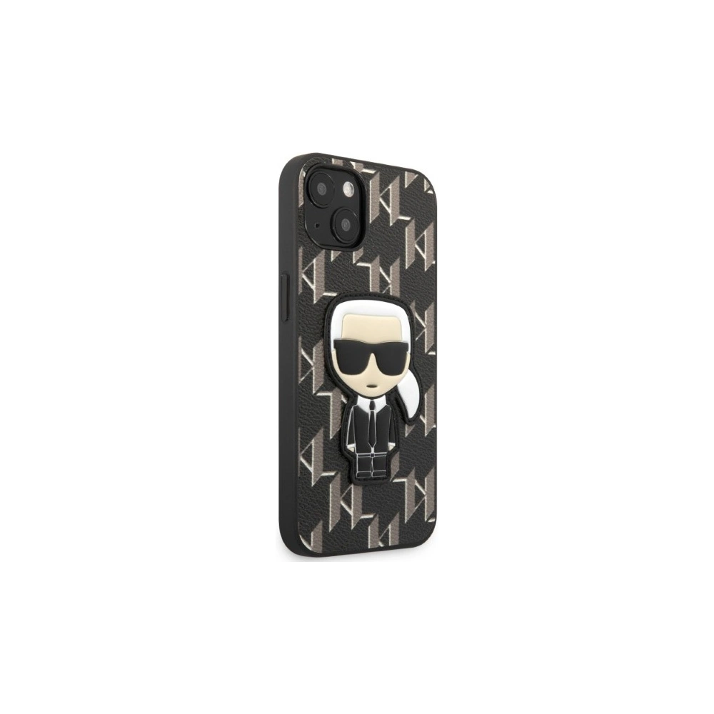 [OUTLET] Etui Karl Lagerfeld KLHCP13MPMNIKBK Apple iPhone 13 hardcase czarny/black Monogram Ikonik Patch