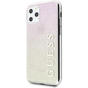 Buy Guess GUHCN65PCUGLGPI iPhone 11 Pro Max gold pink hard case Gradient Glitter - GUE436GLDPNK - {ean13} - Home Screen Store Europe