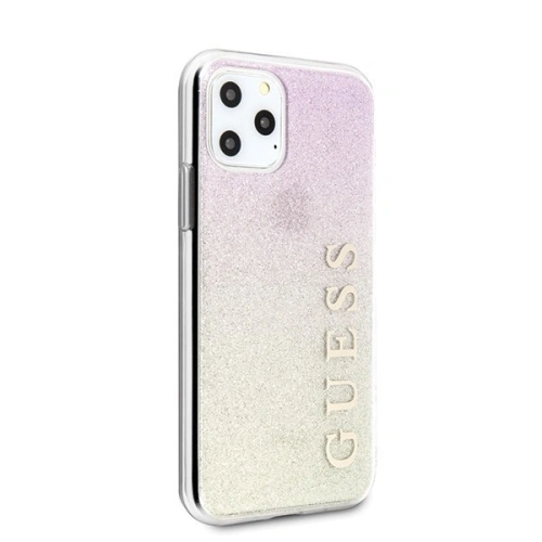 Kup Guess Apple Tasche GUHCN65PCUGLGPI iPhone 11 Pro Max rose gold/gold rosa Hartschale Gradient Glitter - GUE436GLDPNK - {ean13} - Sklep Home Screen