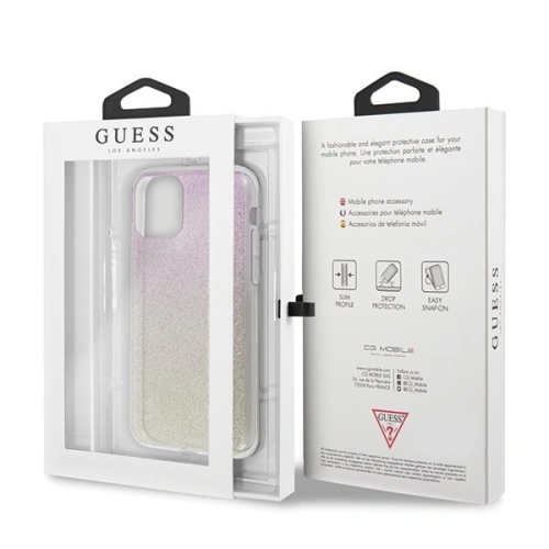 Kup Etui Guess GUHCN65PCUGLGPI Apple iPhone 11 Pro Max roz-gold/aur roz carcasă rigidă Gradient Glitter - GUE436GLDPNK - {ean13} - Sklep Home Screen