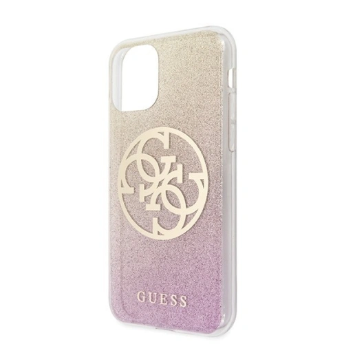 Kup Etui Guess GUHCN65PCUGLPGG Apple iPhone 11 Pro Max růžovo-zlatý/gold pink tvrdý obal Glitter Gradient 4G Circle Logo - GUE437GLDPNK - {ean13} - Sklep Home Screen