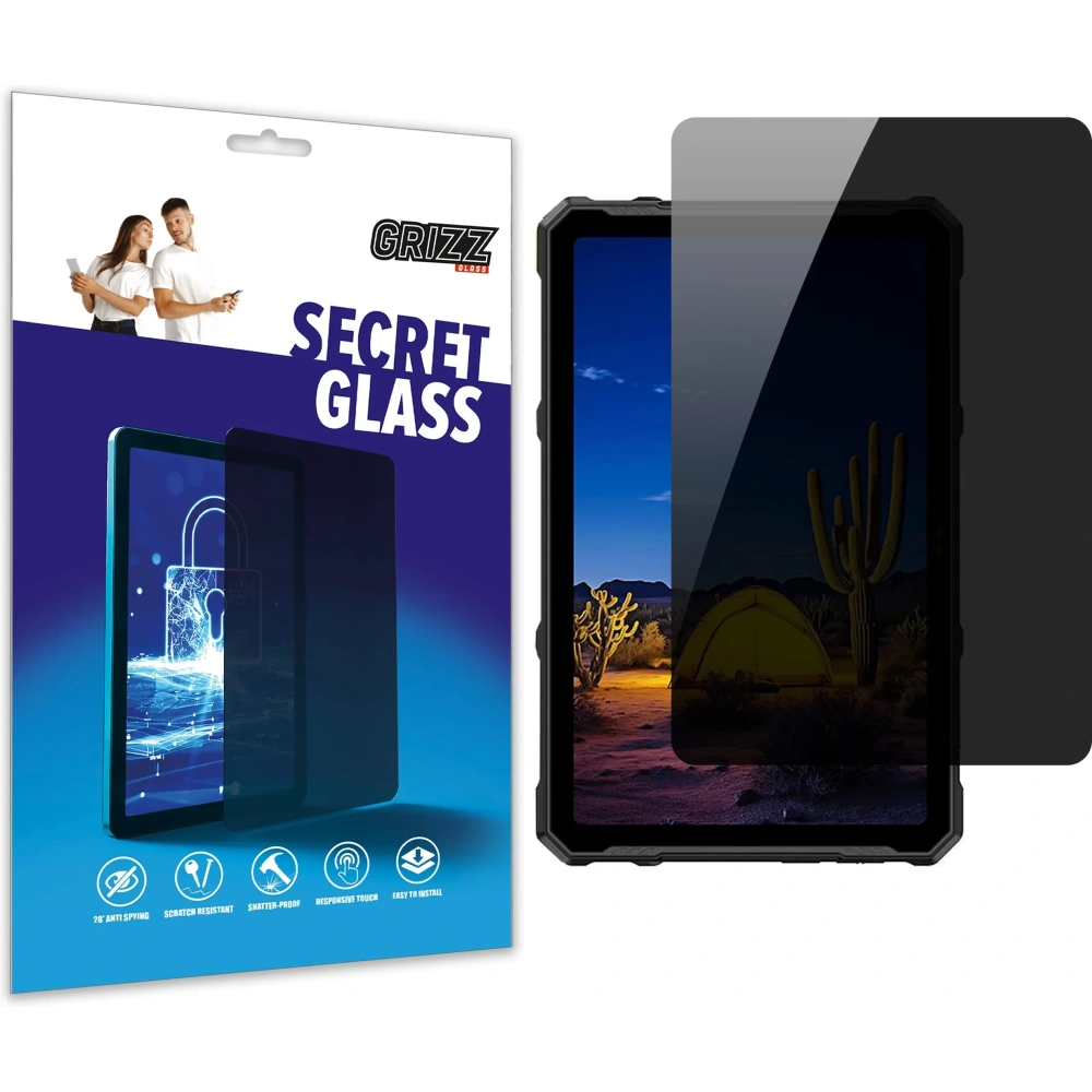 Matowe szkło prywatyzujące GrizzGlass SecretGlass do Ulefone Armor Pad 4 Ultra