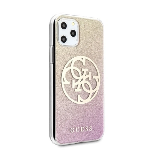 Kup Etui Guess GUHCN65PCUGLPGG Apple iPhone 11 Pro Max różowo-złoty/gold pink hard case Glitter Gradient 4G Circle Logo - GUE437GLDPNK - {ean13} - Sklep Home Screen