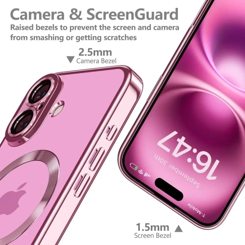 Buy Tech-Protect MagFlex MagSafe Apple iPhone 16 Shiny Rose - THP3634 - {ean13} - Home Screen Store Europe