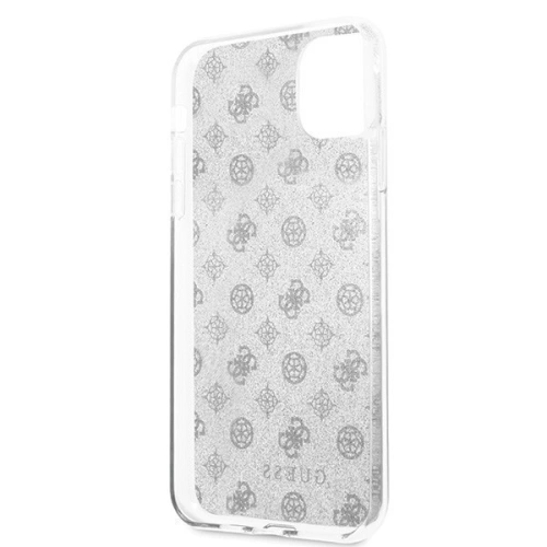 Kup Etui Guess GUHCN65TPESI Apple iPhone 11 Pro Max srebrny/silver hard case 4G Peony Glitter - GUE438SLV - {ean13} - Sklep Home Screen