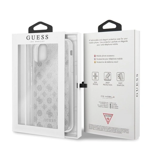 Kup Etui Guess GUHCN65TPESI Apple iPhone 11 Pro Max argintie/silver hard case 4G Peony Glitter - GUE438SLV - {ean13} - Sklep Home Screen