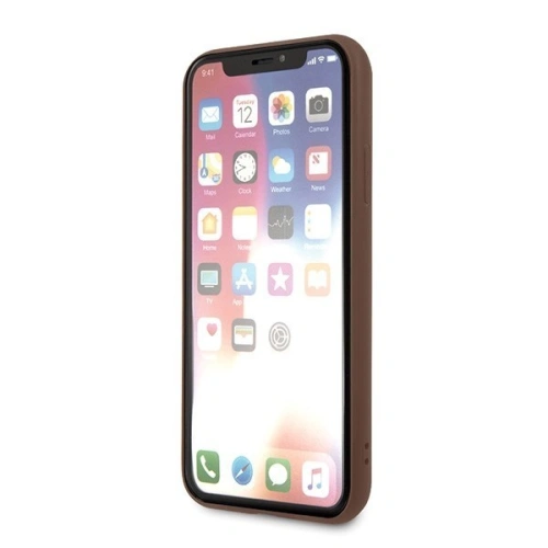 Kup Etui Guess GUHCPXG4GLBR Apple iPhone X/XS hnědý/brown hard case 4G Stripe Collection - GUE439BR - {ean13} - Sklep Home Screen