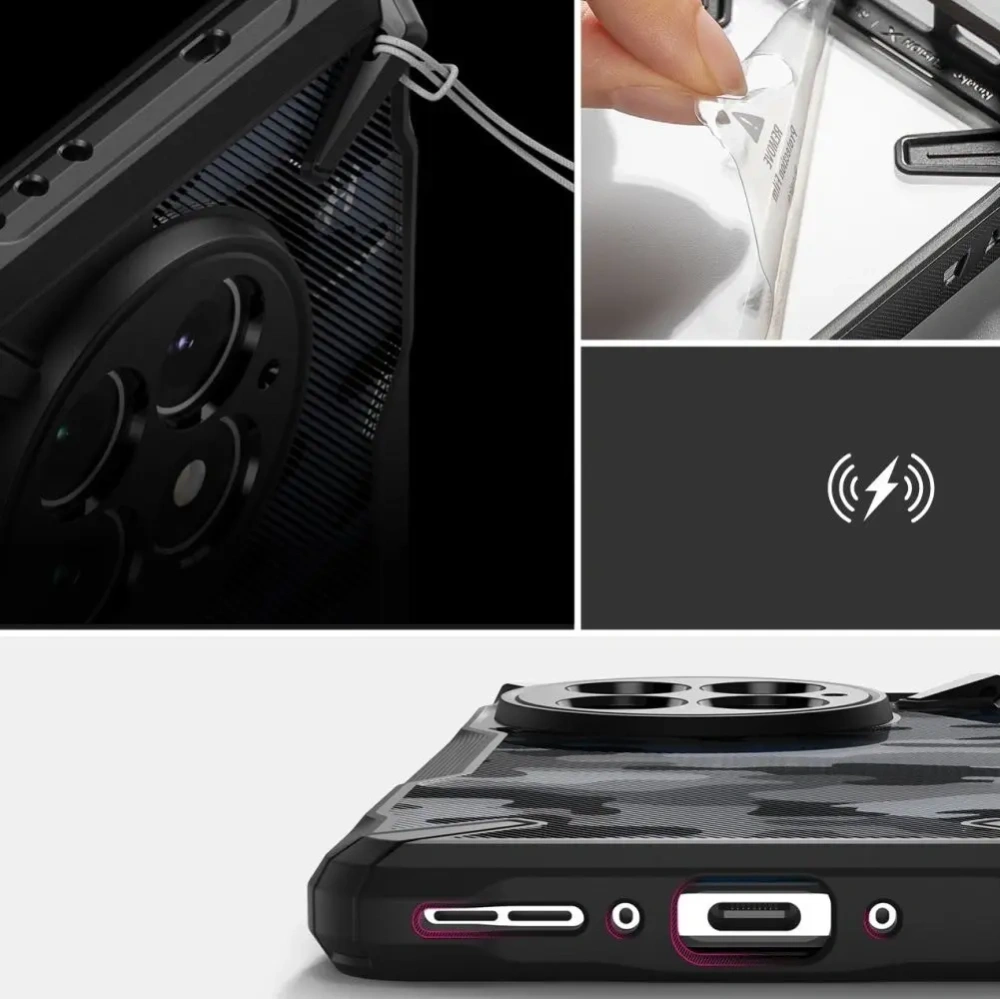 Etui Ringke Fusion-X OnePlus 13 Camo Black