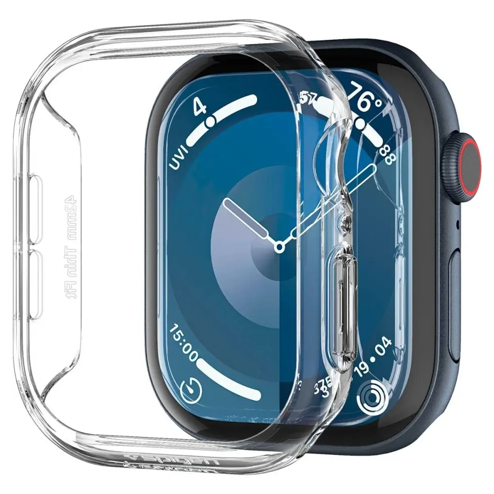 Etui Spigen Thin Fit Apple Watch 10 / 11 42mm Crystal Clear
