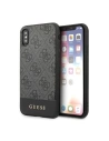 Etui Guess GUHCPXG4GLGR Apple iPhone X/XS šedé/grey tvrdé pouzdro 4G Stripe Collection