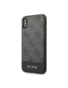 Kup Etui Guess GUHCPXG4GLGR Apple iPhone X/XS szary/grey hard case 4G Stripe Collection - GUE440GRY - {ean13} - Sklep Home Screen