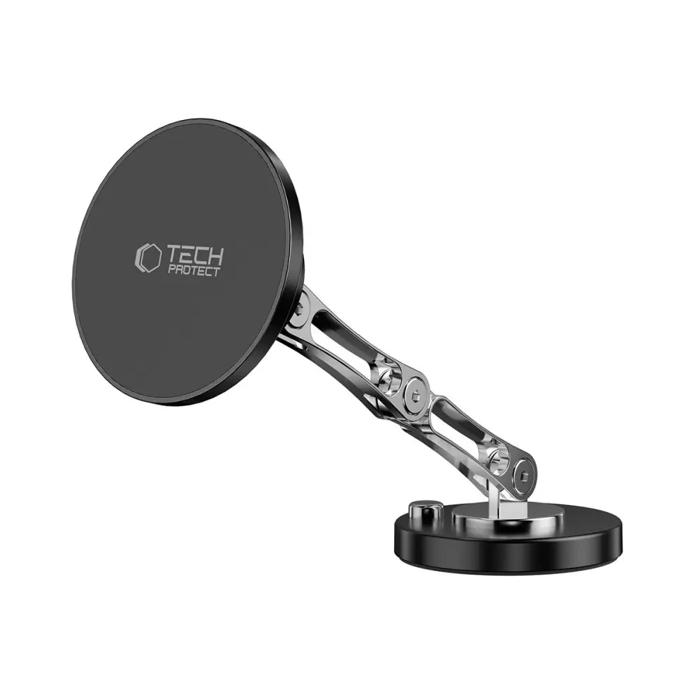 Uchwyt Tech-Protect N57 Magnetic MagSafe Dashboard Car Mount & Desktop Phone Stand Black