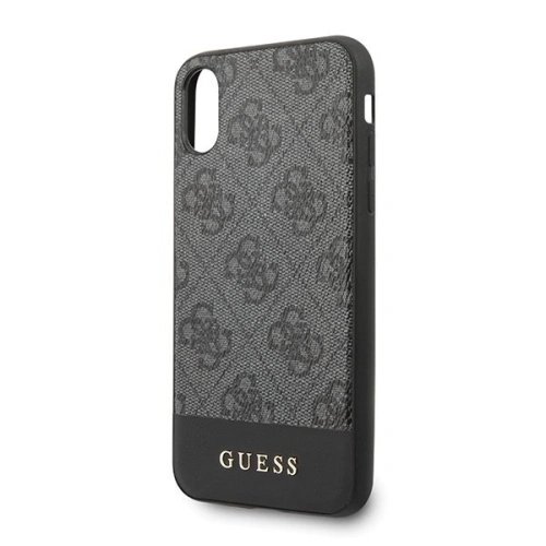 Kup Guess Apple Tasche GUHCPXG4GLGR iPhone X/XS grau/grau Hartschalenkoffer 4G Stripe Collection - GUE440GRY - {ean13} - Sklep Home Screen