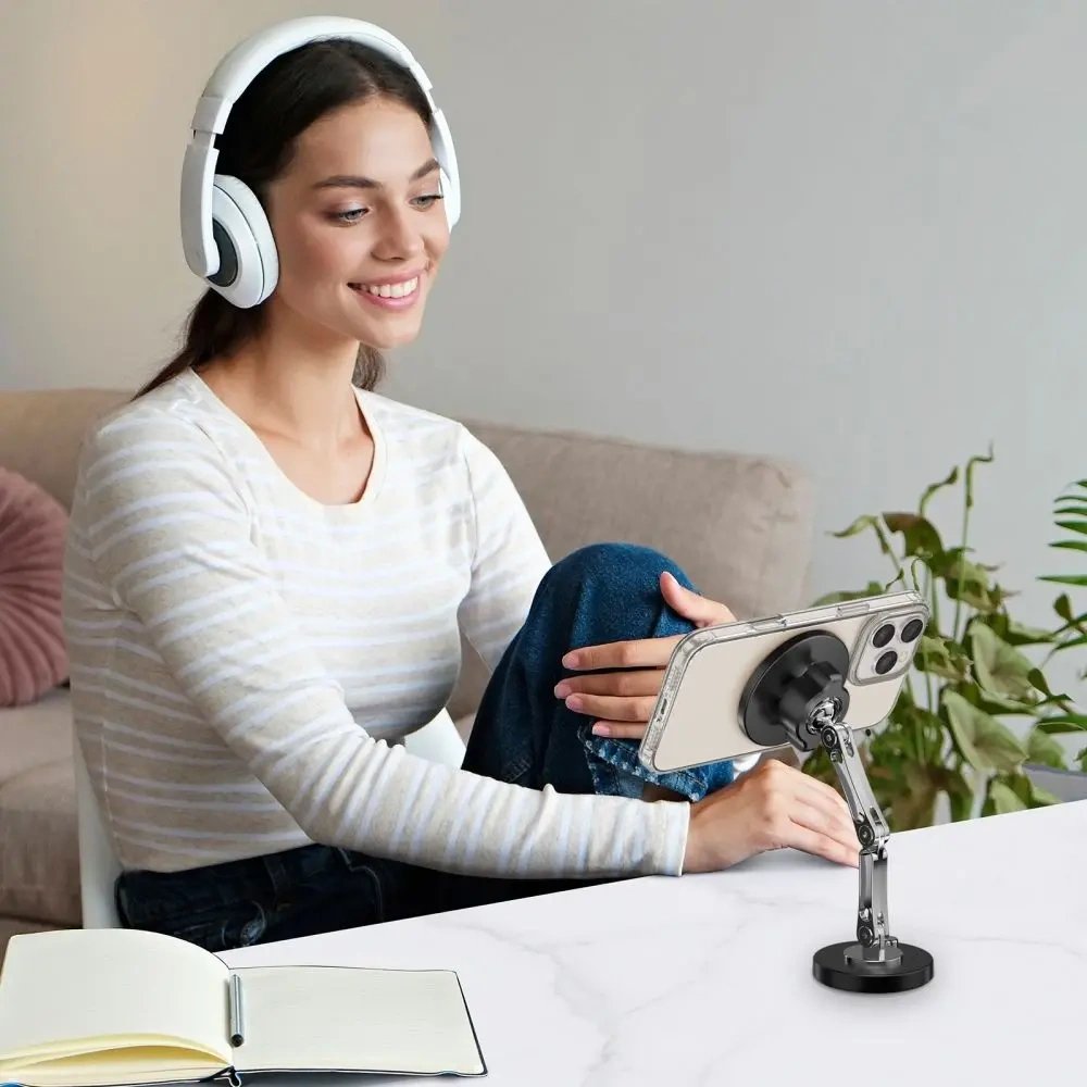 Uchwyt Tech-Protect N57 Magnetic MagSafe Dashboard Car Mount & Desktop Phone Stand Black