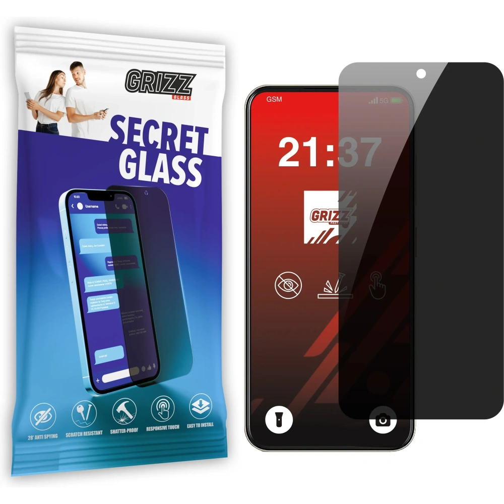 Matowe szkło prywatyzujące GrizzGlass SecretGlass do ZTE Blade V70