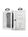 Kup Guess Apple Tasche GUHCPXG4GLGR iPhone X/XS grau/grau Hartschalenkoffer 4G Stripe Collection - GUE440GRY - {ean13} - Sklep Home Screen