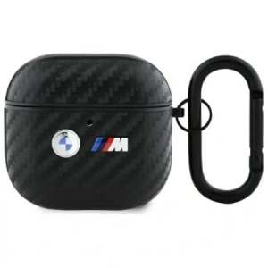 Kup Etui BMW BMA4WMPUCA2 Apple AirPods 4 cover Carbon Double Metal Logo czarny/black - BMW797 - {ean13} - Sklep Home Screen