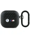 BMW BMA4WMPUCA2 Apple AirPods 4 Hülle Carbon Doppelt Metall Logo schwarz