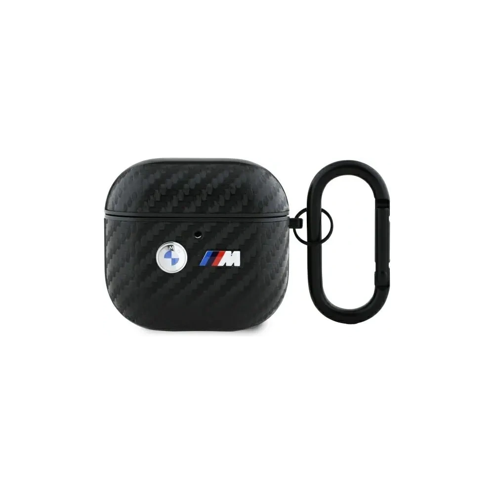 Etui BMW BMA4WMPUCA2 Apple AirPods 4 cover Carbon Double Metal Logo czarny/black
