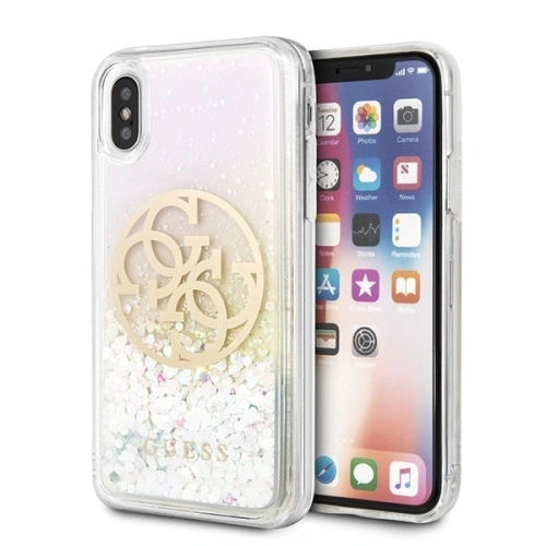 Kup Etui Guess GUHCPXLGIRGP Apple iPhone X/XS tvrdý obal Gradient Liquid Glitter Circle Logo - GUE441 - {ean13} - Sklep Home Screen