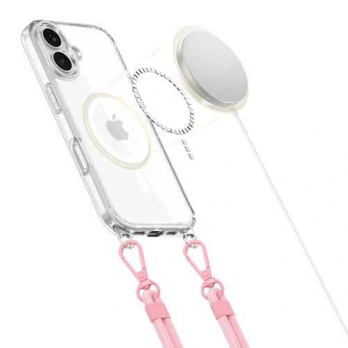 Kup Etui Tech-Protect Flexair Chain MagSafe Apple iPhone 16 Grey & Pink - THP3641 - {ean13} - Sklep Home Screen