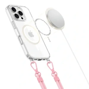 Kup Etui Tech-Protect Flexair Chain MagSafe Apple iPhone 16 Pro Grey & Pink - THP3642 - {ean13} - Sklep Home Screen