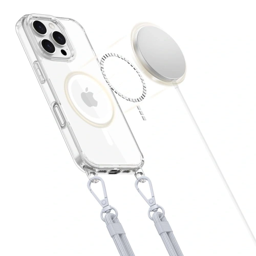 Kup Etui Tech-Protect Flexair Chain MagSafe Apple iPhone 16 Pro Max Grey & Pink - THP3643 - {ean13} - Sklep Home Screen
