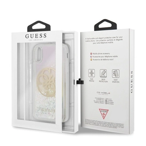 Kup Etui Guess GUHCPXLGIRGP Apple iPhone X/XS tvrdý obal Gradient Liquid Glitter Circle Logo - GUE441 - {ean13} - Sklep Home Screen