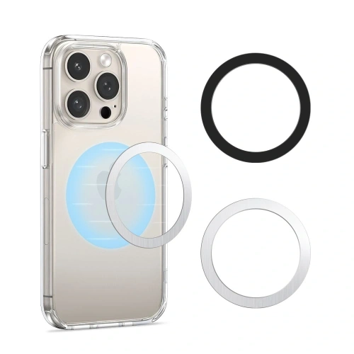 Kup Blaszka Tech-Protect MMP-110 2in1 Magnetic MagSafe Ring Silver & Black - THP3646 - {ean13} - Sklep Home Screen
