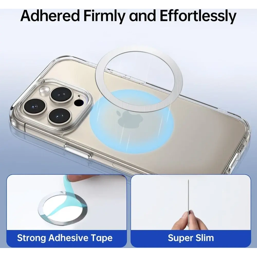 Blaszka Tech-Protect MMP-110 2in1 Magnetic MagSafe Ring Silver & Black