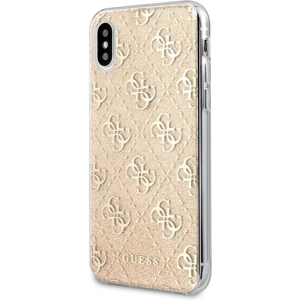 Kup Guess Apple Tasche GUHCPXPCU4GLGO iPhone X/XS gold/gold hartes Gehäuse 4G Glitter - GUE442GLD - {ean13} - Sklep Home Screen