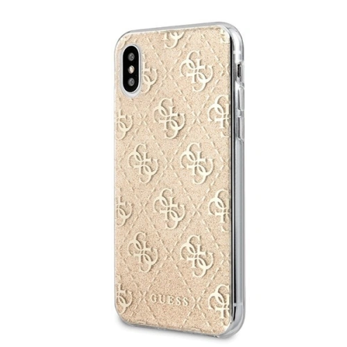Kup Etui Guess GUHCPXPCU4GLGO Apple iPhone X/XS zlaté/gold tvrdé pouzdro 4G Glitter - GUE442GLD - {ean13} - Sklep Home Screen