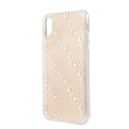 Kup Etui Guess GUHCPXPCU4GLGO Apple iPhone X/XS zlaté/gold tvrdé pouzdro 4G Glitter - GUE442GLD - {ean13} - Sklep Home Screen