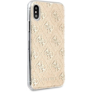 Kup Guess Apple Tasche GUHCPXPCU4GLGO iPhone X/XS gold/gold hartes Gehäuse 4G Glitter - GUE442GLD - {ean13} - Sklep Home Screen