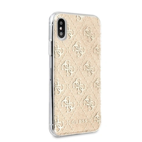 Kup Etui Guess GUHCPXPCU4GLGO Apple iPhone X/XS zlaté/gold tvrdé pouzdro 4G Glitter - GUE442GLD - {ean13} - Sklep Home Screen