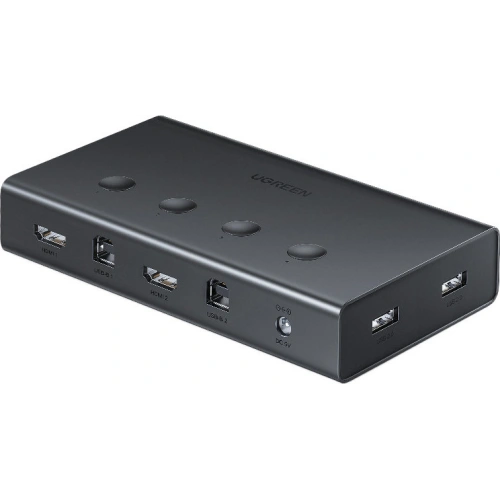 Kup [OUTLET] UGREEN CM293 4xHDMI (női) 4xUSB (női) 4xUSB-B (női) fekete KVM kapcsoló - OT-825 - {ean13} - Sklep Home Screen