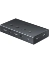 [OUTLET] UGREEN CM293 4xHDMI (női) 4xUSB (női) 4xUSB-B (női) fekete KVM kapcsoló