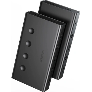 Kup [OUTLET] Przełącznik KVM UGREEN CM293 4xHDMI (żeński) 4xUSB (żeński) 4xUSB-B (żeński) czarny - OT-825 - {ean13} - Sklep Home Screen